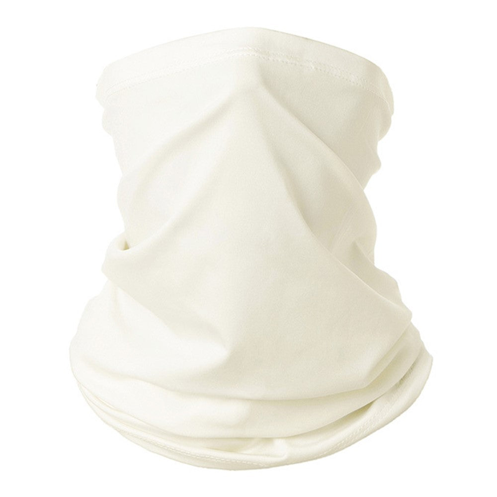 Dust and Sun Protection Summer Outdoor Cycling Half Face Mask Solid Color Ice Silk Elastic Neck Gaiter