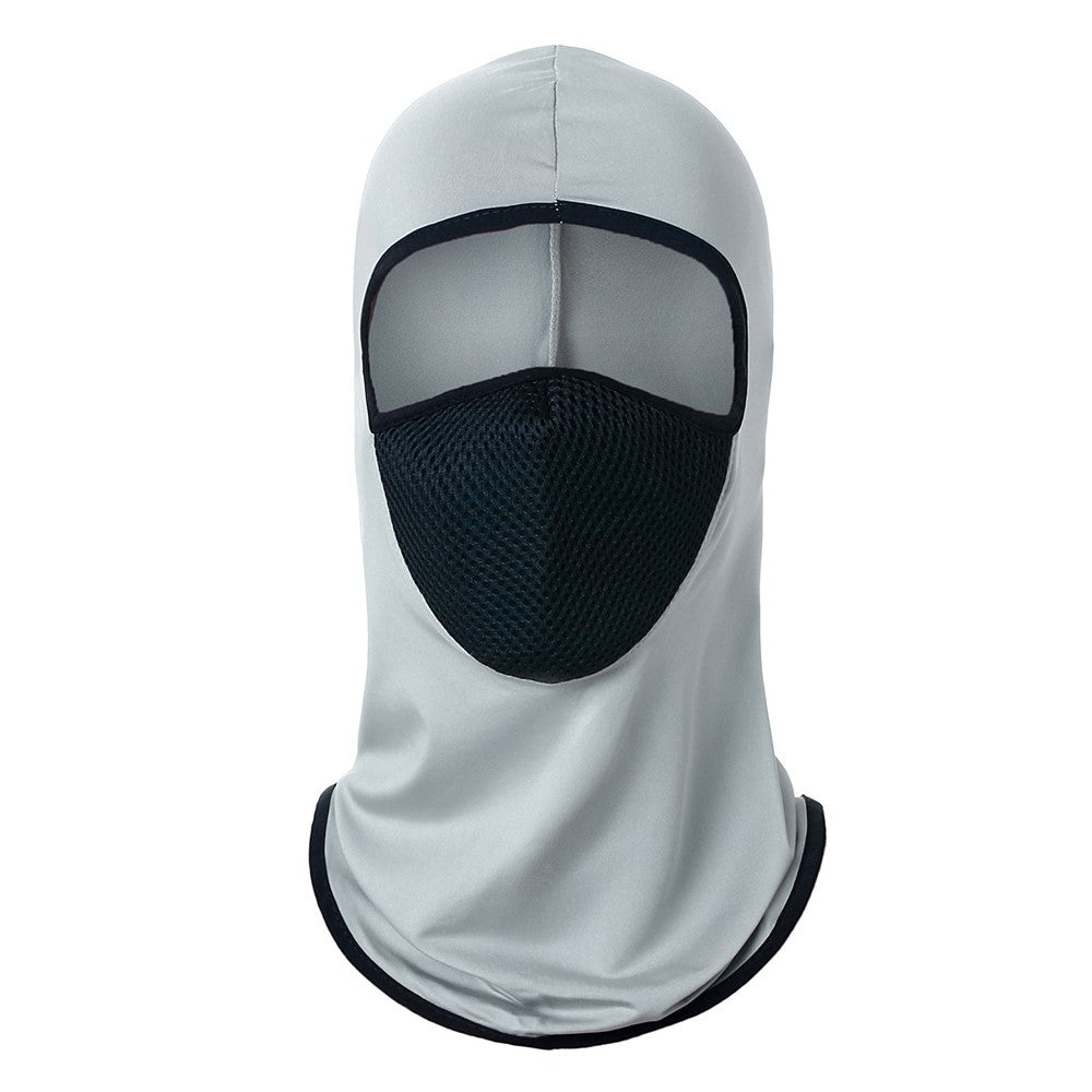 Summer Ice Silk Balaclava Face Cover Breathable Mesh Sun Protection Neck Gaiter Scarf for Outdoor Activities