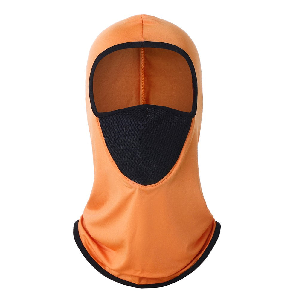 Summer Ice Silk Balaclava Face Cover Breathable Mesh Sun Protection Neck Gaiter Scarf for Outdoor Activities
