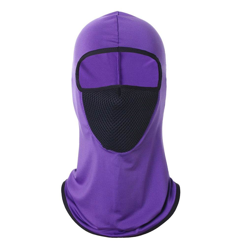 Summer Ice Silk Balaclava Face Cover Breathable Mesh Sun Protection Neck Gaiter Scarf for Outdoor Activities