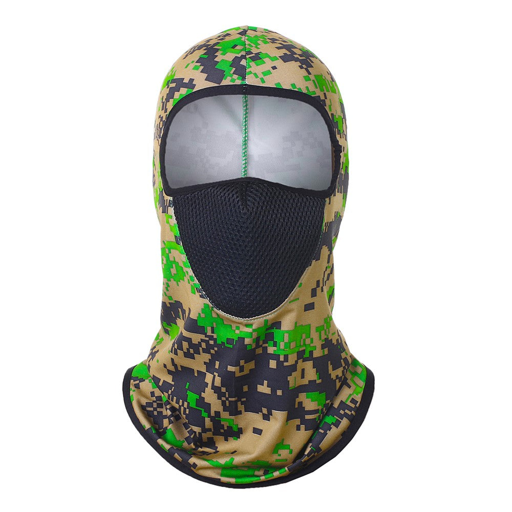 Summer Ice Silk Balaclava Face Cover Breathable Mesh Sun Protection Neck Gaiter Scarf for Outdoor Activities