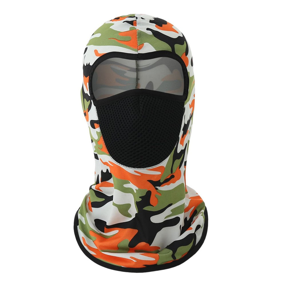 Summer Ice Silk Balaclava Face Cover Breathable Mesh Sun Protection Neck Gaiter Scarf for Outdoor Activities