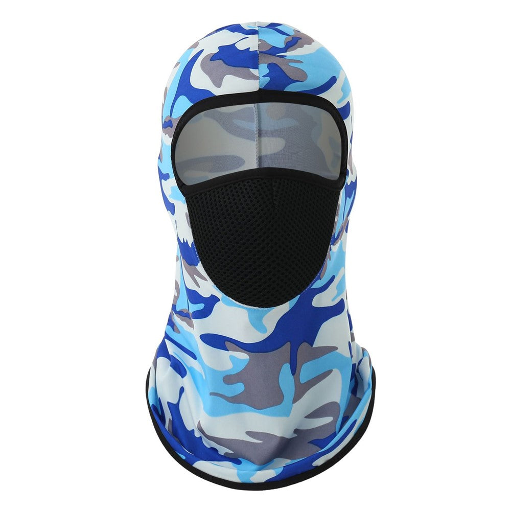 Summer Ice Silk Balaclava Face Cover Breathable Mesh Sun Protection Neck Gaiter Scarf for Outdoor Activities