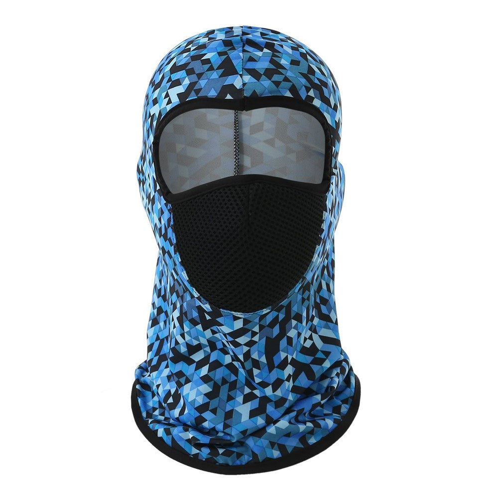 Summer Ice Silk Balaclava Face Cover Breathable Mesh Sun Protection Neck Gaiter Scarf for Outdoor Activities