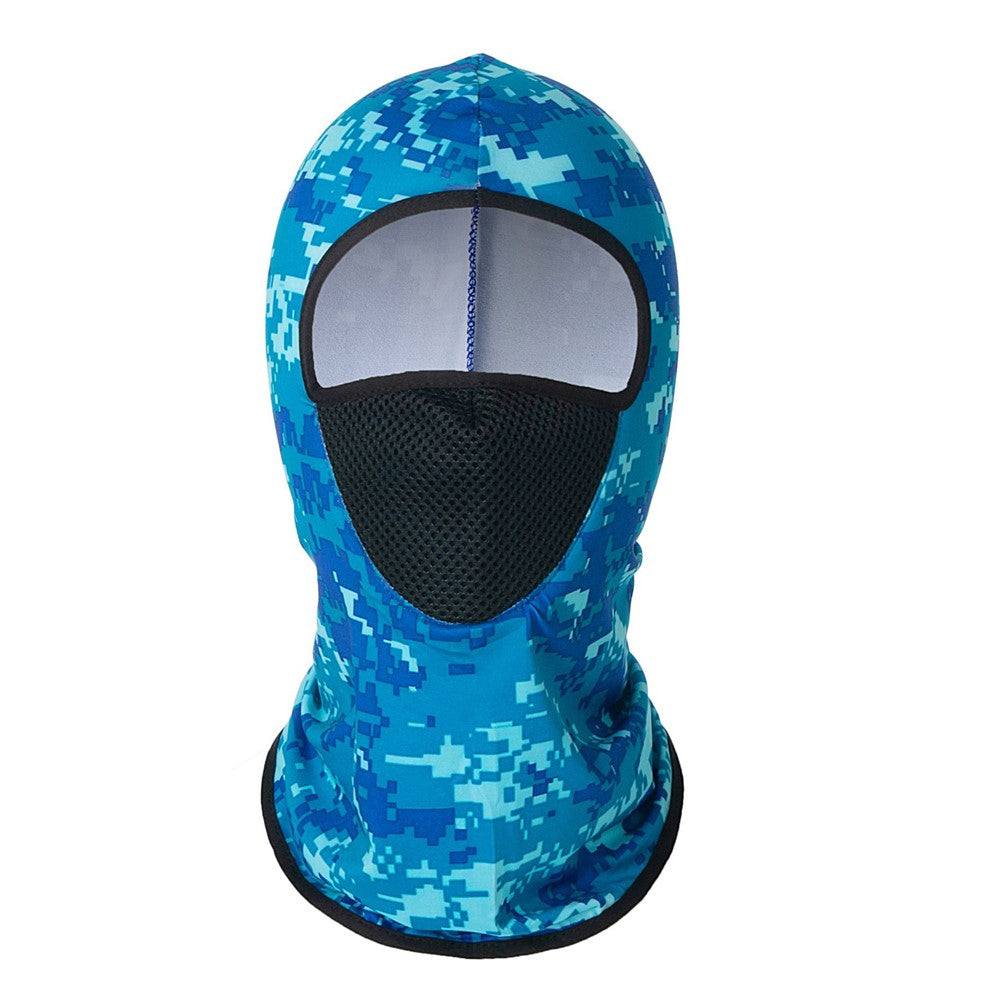 Summer Ice Silk Balaclava Face Cover Breathable Mesh Sun Protection Neck Gaiter Scarf for Outdoor Activities