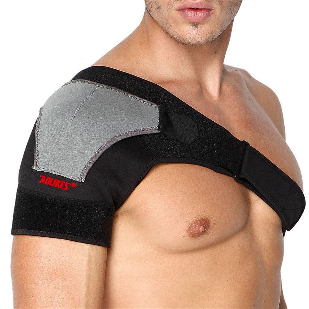 AOLIKES A-1697 Recovery Shoulder Brace Shoulder Stability Support Adjustable Fit Sleeve Wrap Relief for Shoulder Injuries and Tendonitis