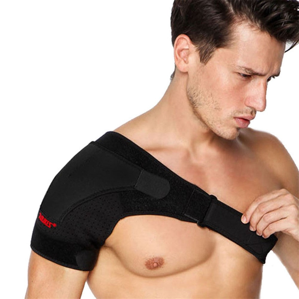 AOLIKES A-1697 Recovery Shoulder Brace Shoulder Stability Support Adjustable Fit Sleeve Wrap Relief for Shoulder Injuries and Tendonitis