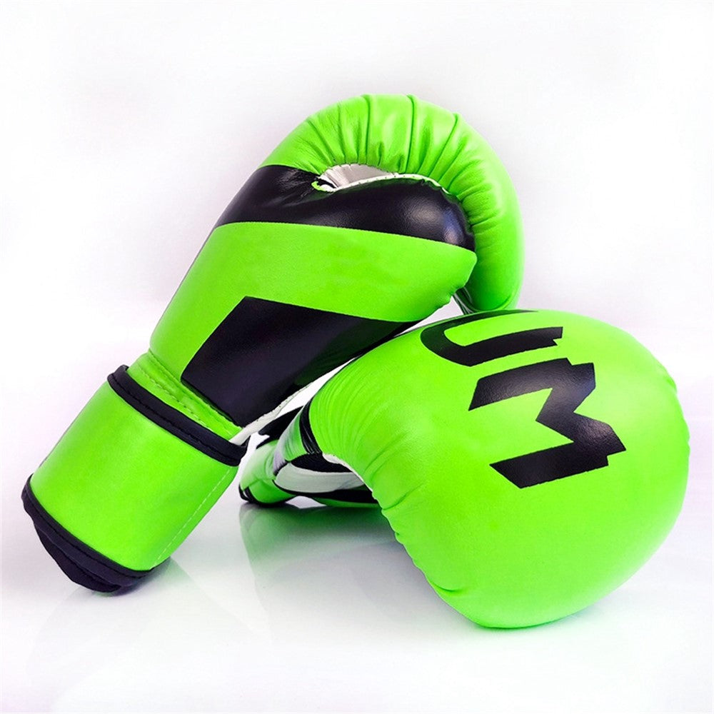 KAILUN NW-036 Leather Kick Boxing Gloves Karate Muay Thai Free Fight Training Gloves, 6oz