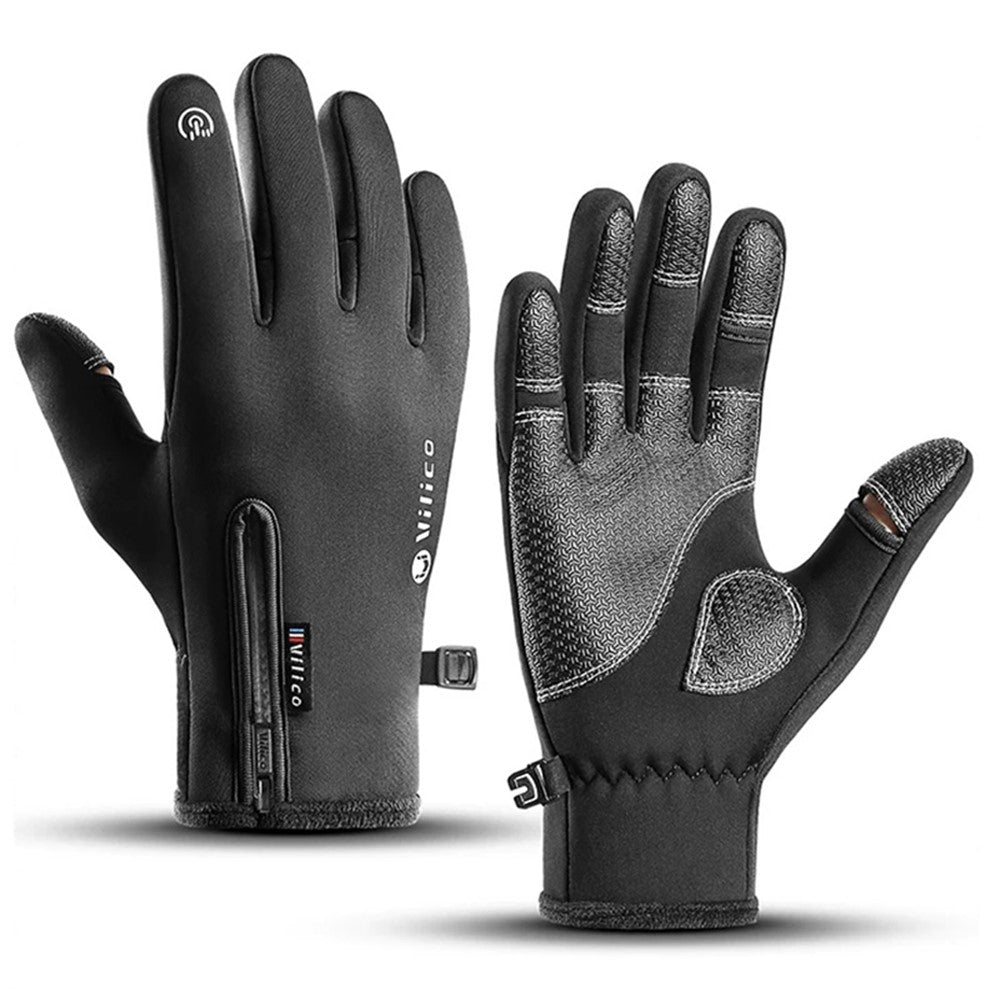 VILICO A0090 1 Pair Winter Warm Gloves Outdoor Cycling Windproof Touch Screen Full Finger Gloves
