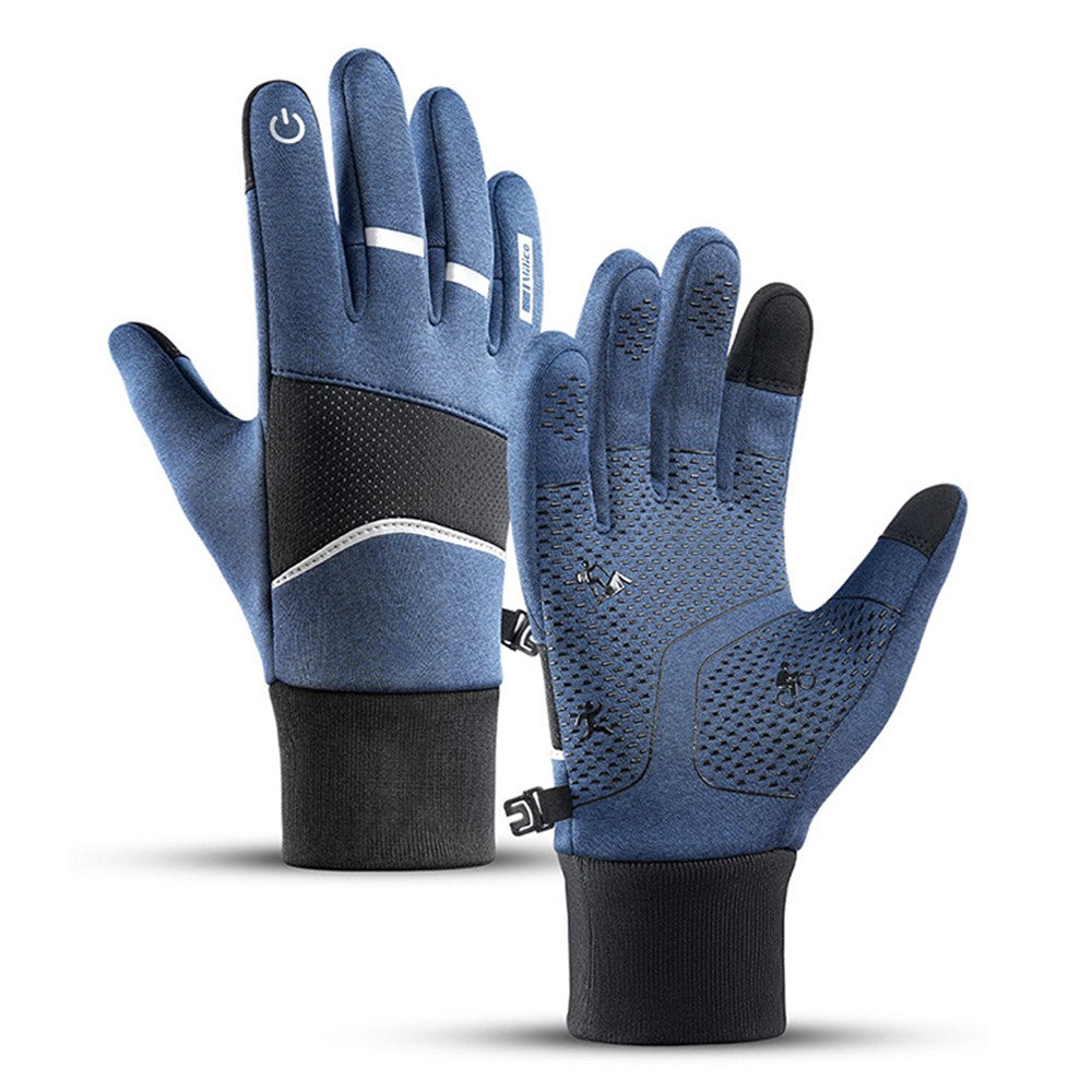 VILICO A0093 1 Pair Winter Sport Gloves Anti-skid Warm Touch Screen Full Finger Gloves
