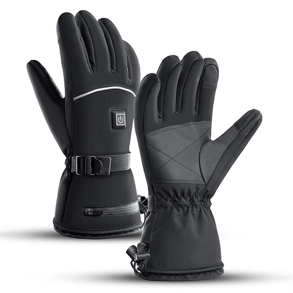 A0109 1 Pair Winter Touch Screen Electric Thermal Gloves Waterproof Heating Mittens for Snowboard Cycling Ski