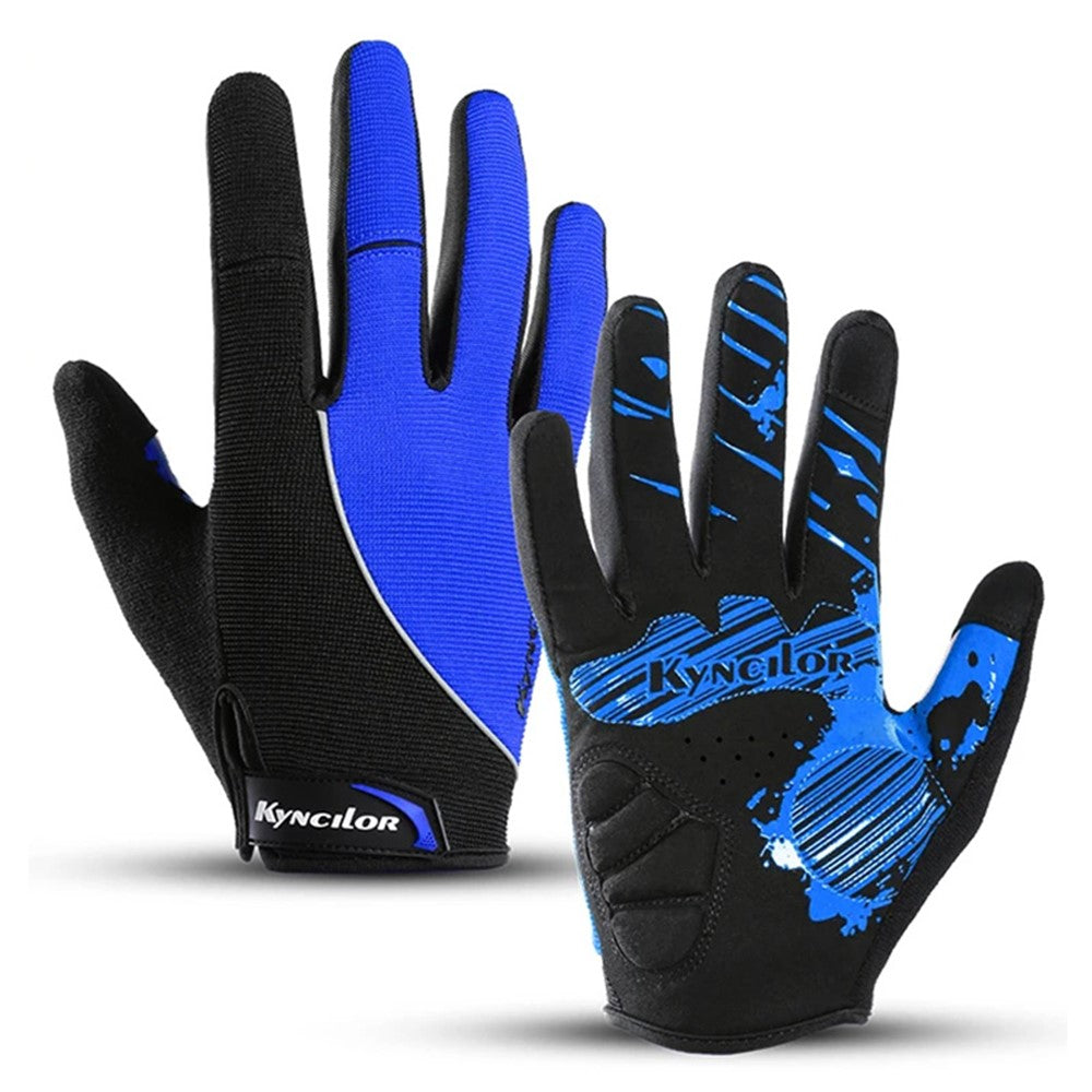 KYNCILOR A0038 Breathable Cycling Gloves Anti-Shock Outdoor Mountain Bike Full Finger Touch Screen Gloves