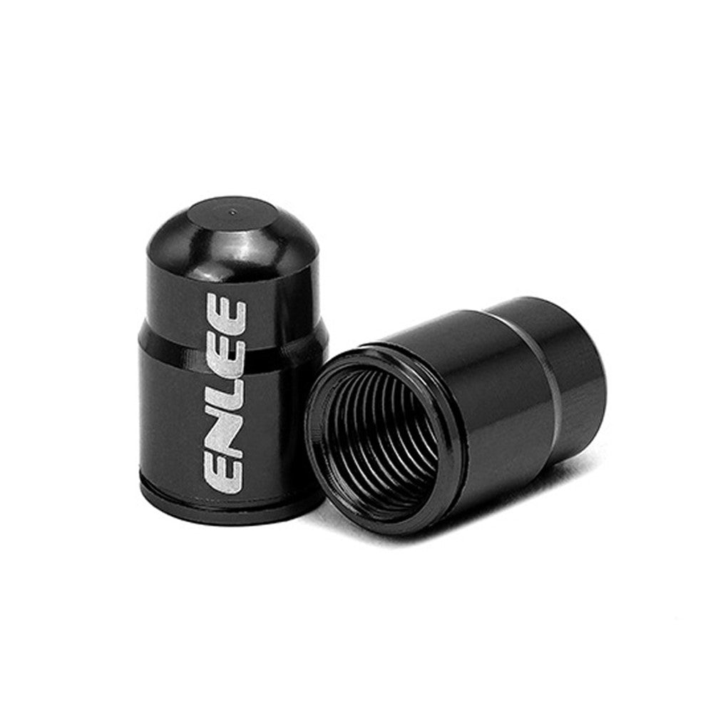 ENLEE E-MZ504 2Pcs Corrosion Prevention Aluminum Alloy Tire Valve Caps Universal Valve Stem Dustproof Covers for Bike Road Bike Mountain Bike