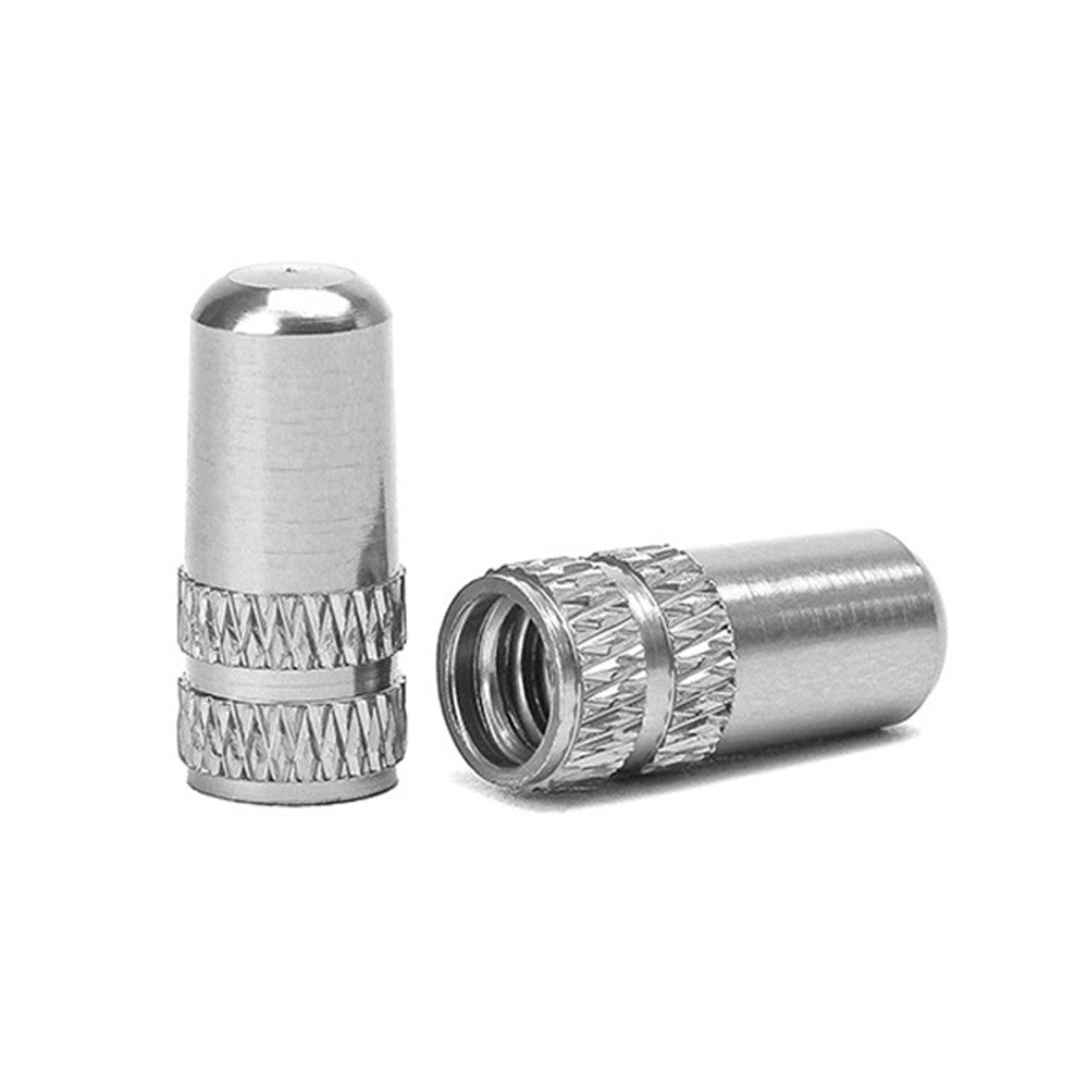 ENLEE E-MZ504 2Pcs Corrosion Prevention Aluminum Alloy Tire Valve Caps Universal Valve Stem Dustproof Covers for Bike Road Bike Mountain Bike
