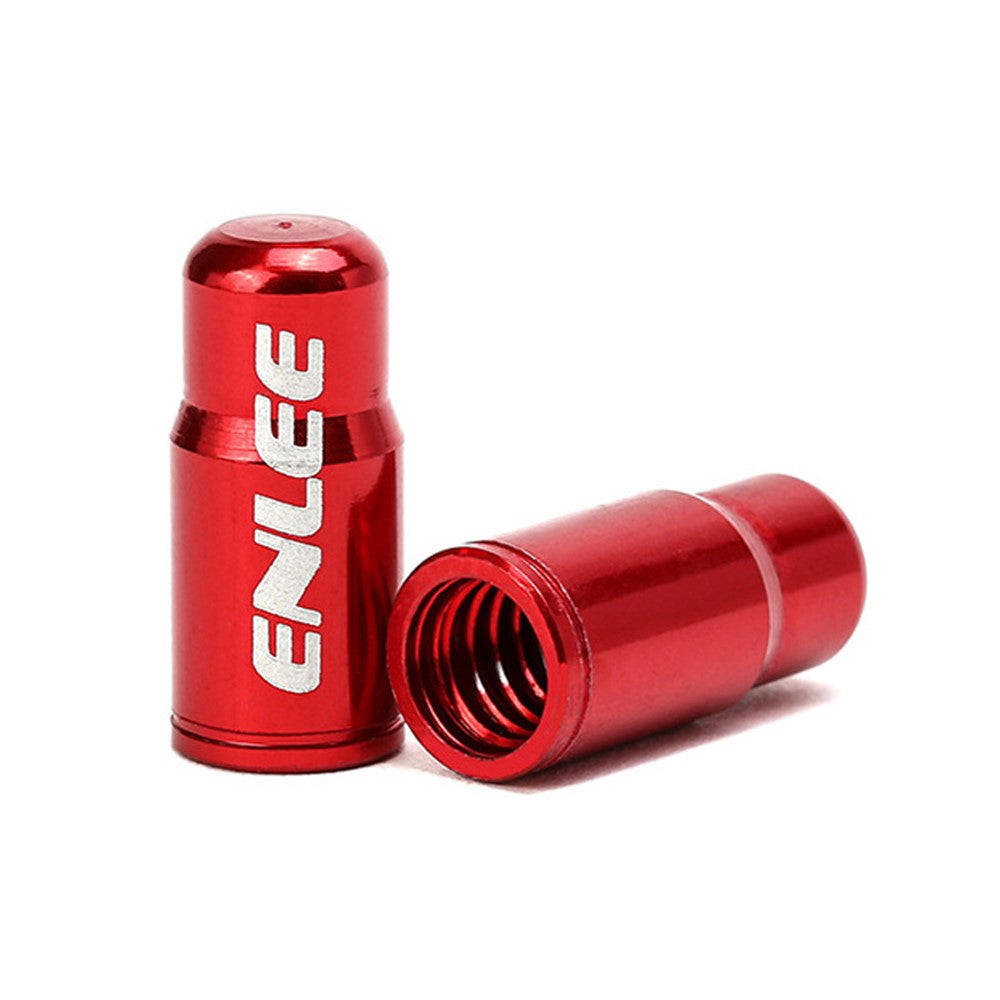 ENLEE E-MZ504 2Pcs Corrosion Prevention Aluminum Alloy Tire Valve Caps Universal Valve Stem Dustproof Covers for Bike Road Bike Mountain Bike