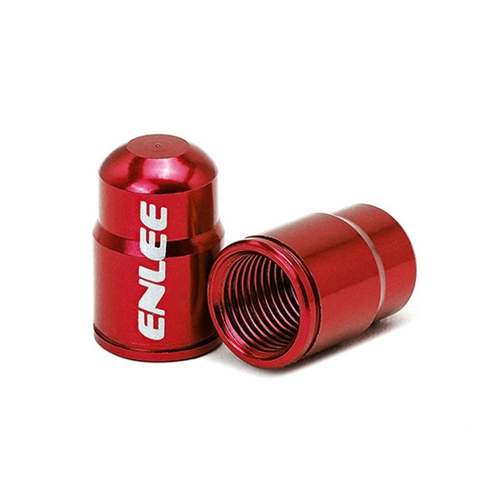 ENLEE E-MZ504 2Pcs Corrosion Prevention Aluminum Alloy Tire Valve Caps Universal Valve Stem Dustproof Covers for Bike Road Bike Mountain Bike
