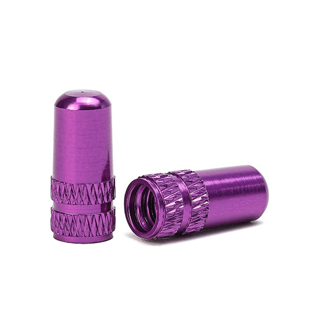 ENLEE E-MZ504 2Pcs Corrosion Prevention Aluminum Alloy Tire Valve Caps Universal Valve Stem Dustproof Covers for Bike Road Bike Mountain Bike