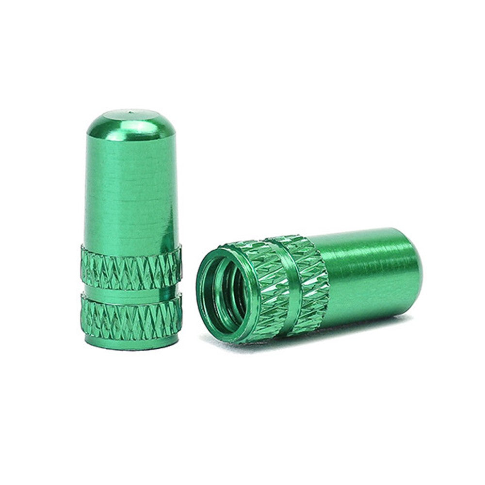 ENLEE E-MZ504 2Pcs Corrosion Prevention Aluminum Alloy Tire Valve Caps Universal Valve Stem Dustproof Covers for Bike Road Bike Mountain Bike