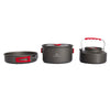 MOUNTAINHIKER Picnic Pot + Pan + Teapot Cookware Set for Hiking Camping Fishing Outdoors No FDA Certificate, BPA-free