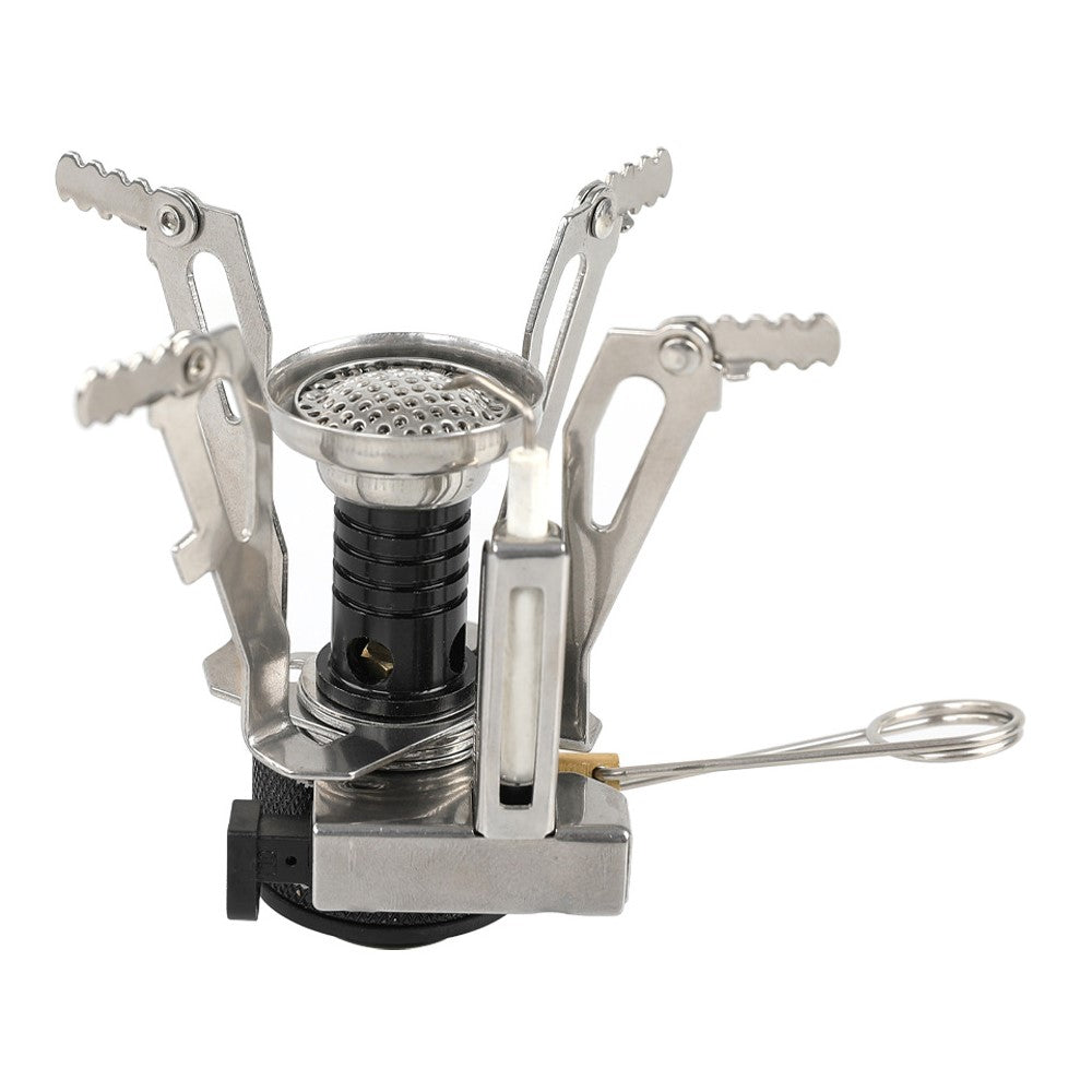 Outdoor Camping Aluminum Alloy Stove Burner Integrated Mini Stove Head with Electronic Ignition