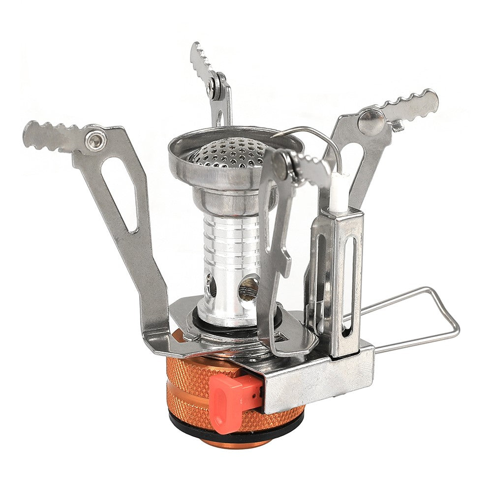 Outdoor Camping Aluminum Alloy Stove Burner Integrated Mini Stove Head with Electronic Ignition