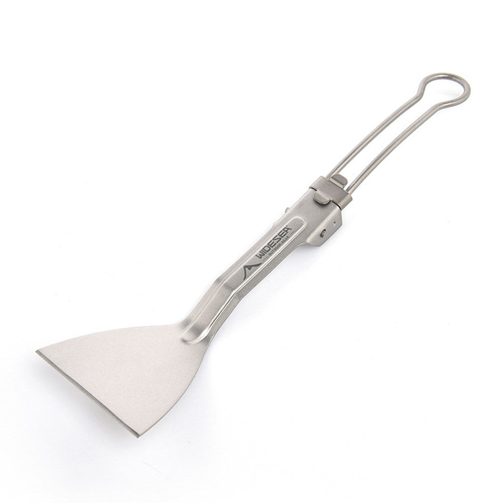 WIDESEA WSTT-118 Outdoor Camping Pure Titanium Foldable Spatula Ultralight Shovel Cookware