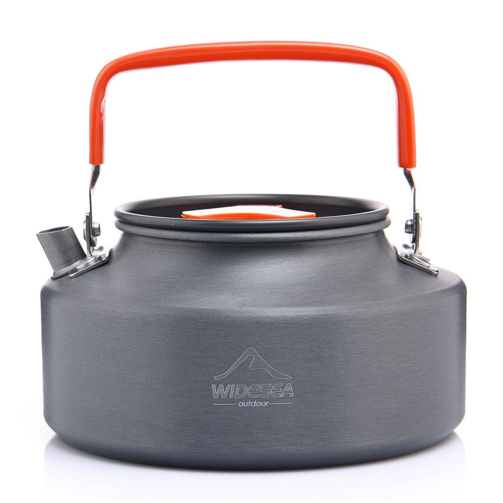 WIDESEA WSKT-11R 1.1L Camping Teapot Camp Water Cooking Tool Family BBQ Hiking Kettle BPA-free, No FDA Certification