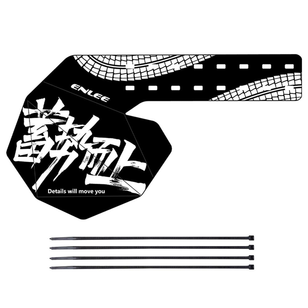 ENLEE E22103 Graffiti Mountain Bicycle Rear Derailleur Protector Cover with Cable Ties