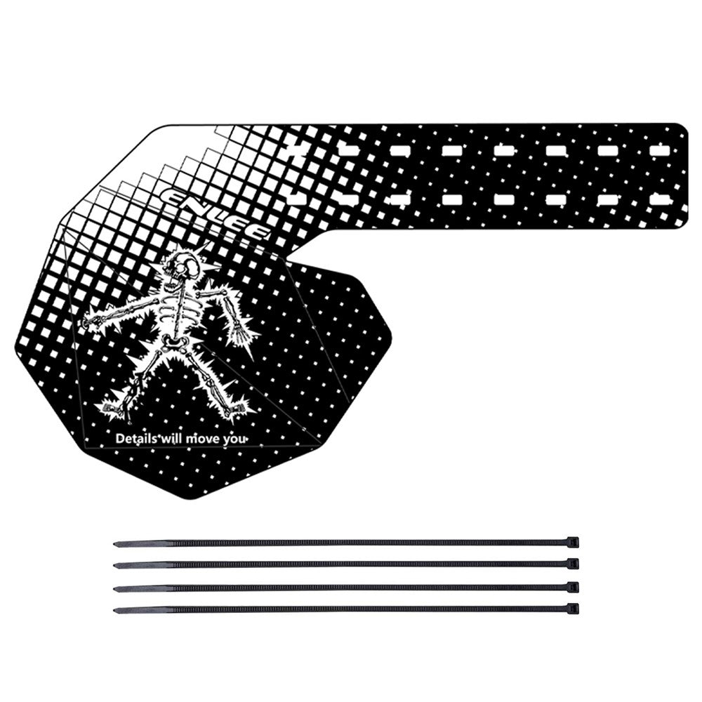 ENLEE E22103 Graffiti Mountain Bicycle Rear Derailleur Protector Cover with Cable Ties