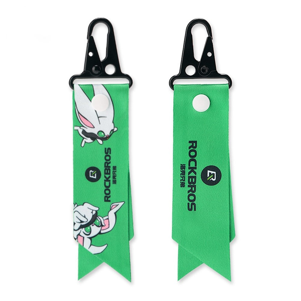 ROCKBROS E004 Bike Saddle Keychain Ribbon Mountain Road Bicycle Rear Seat Warning Strip