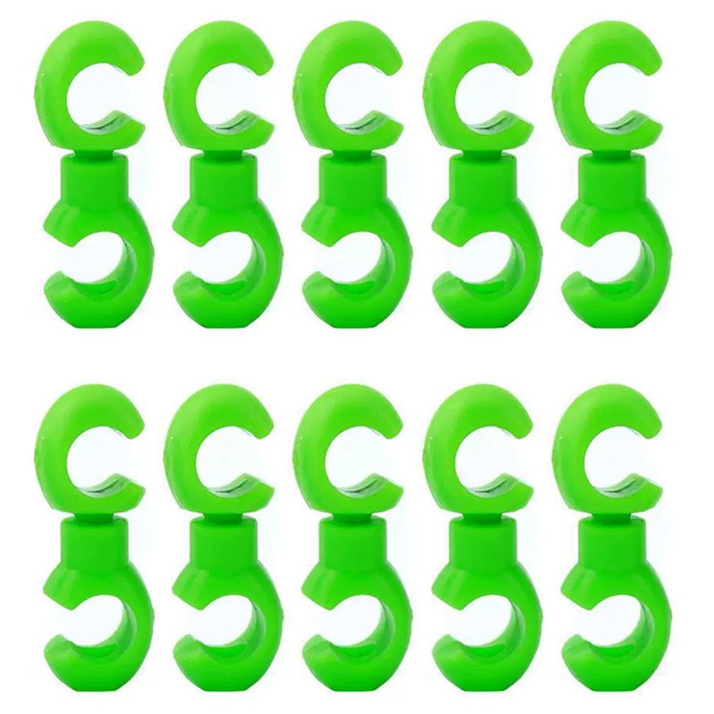 08DI0003 10Pcs Bike Cable Clips Bicycle Brake Cable Clips Rotating S Shape Hook MTB Brake Gear Housing Fixing Holder