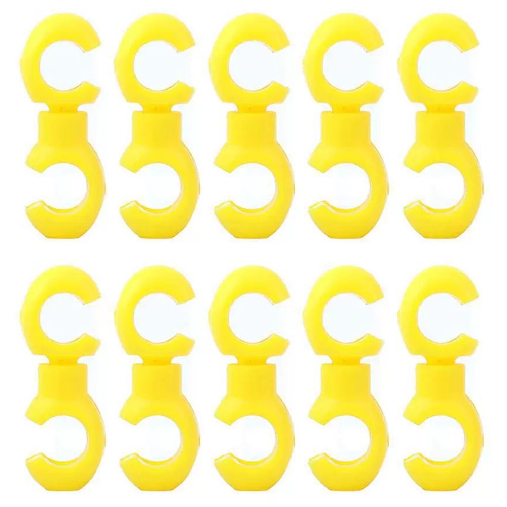 08DI0003 10Pcs Bike Cable Clips Bicycle Brake Cable Clips Rotating S Shape Hook MTB Brake Gear Housing Fixing Holder
