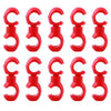 08DI0003 10Pcs Bike Cable Clips Bicycle Brake Cable Clips Rotating S Shape Hook MTB Brake Gear Housing Fixing Holder