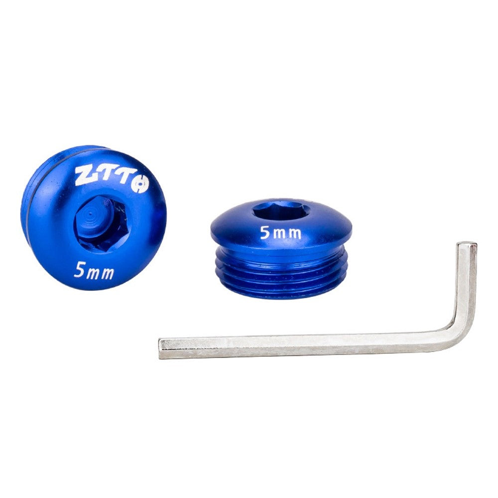 ZTTO Aluminum Alloy Pedal Dust Caps M14 x 5mm Locking Screws Bike Accessories Repair Parts