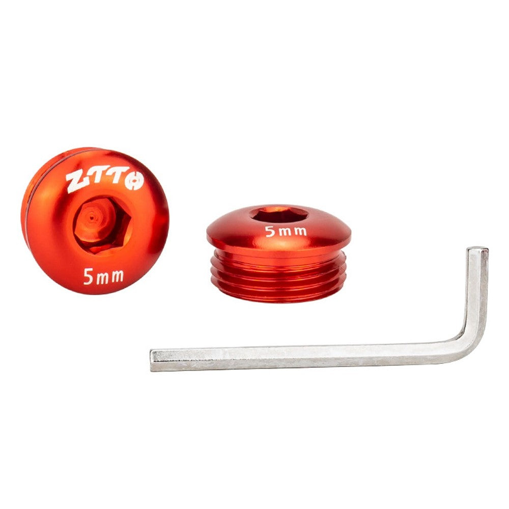 ZTTO Aluminum Alloy Pedal Dust Caps M14 x 5mm Locking Screws Bike Accessories Repair Parts