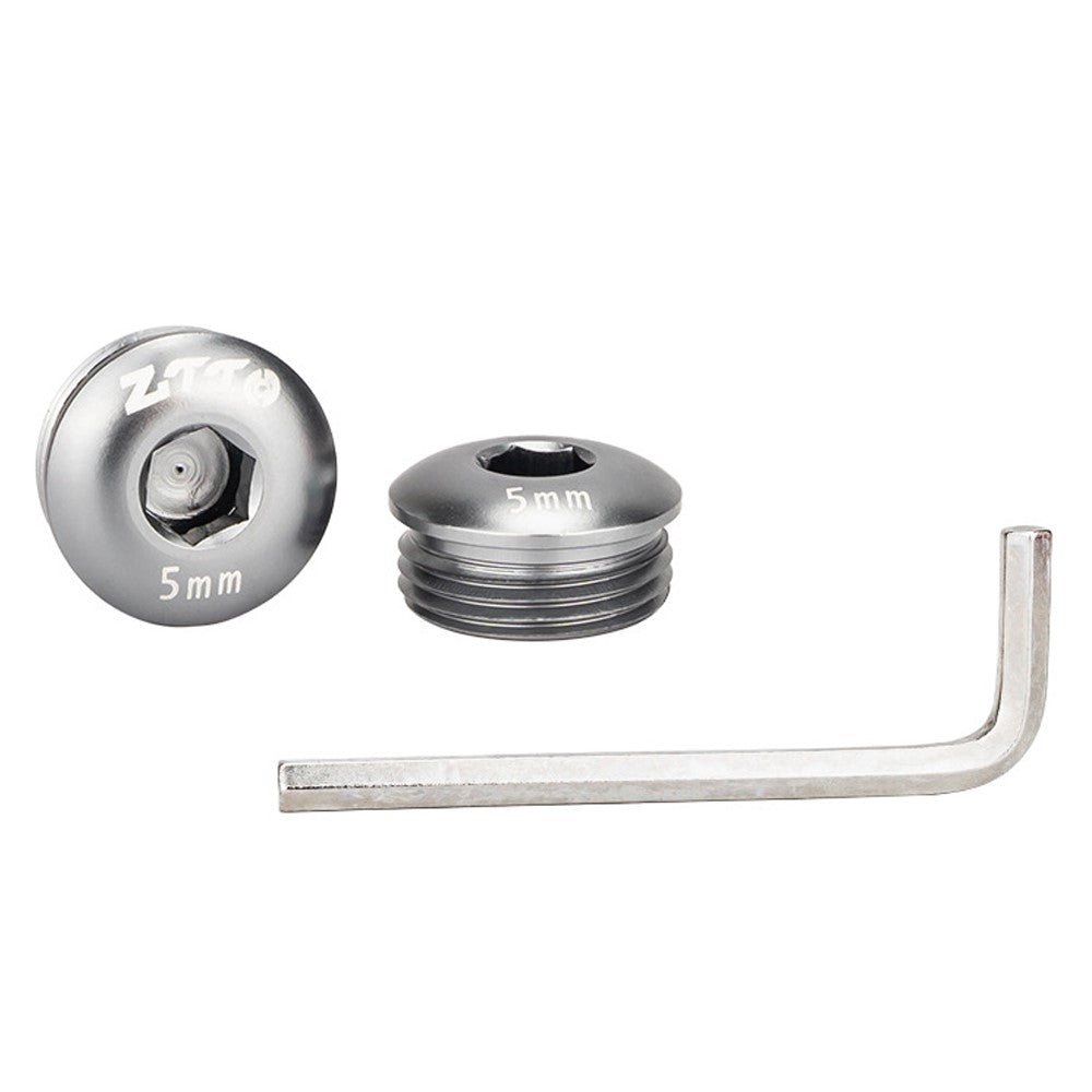 ZTTO Aluminum Alloy Pedal Dust Caps M14 x 5mm Locking Screws Bike Accessories Repair Parts