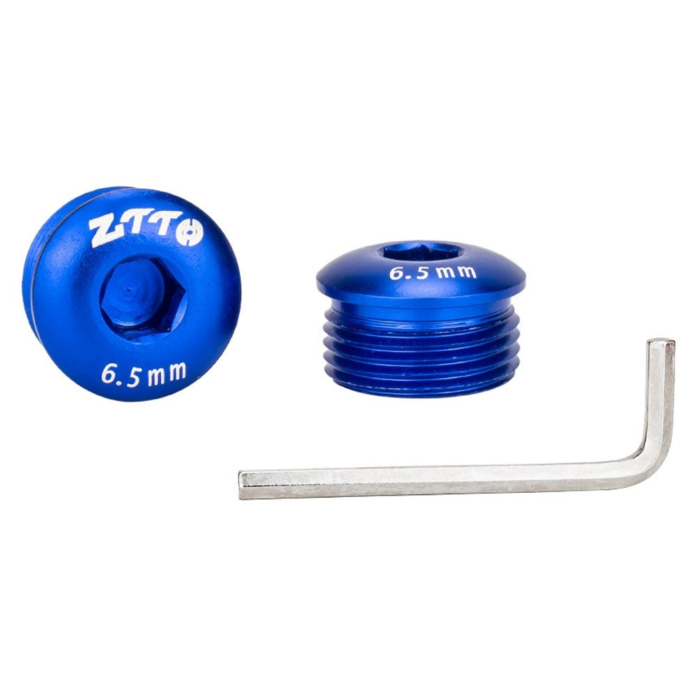 ZTTO Aluminum Alloy Pedal Dust Caps M14 x 6.5mm Locking Screws Bike Accessories Repair Parts