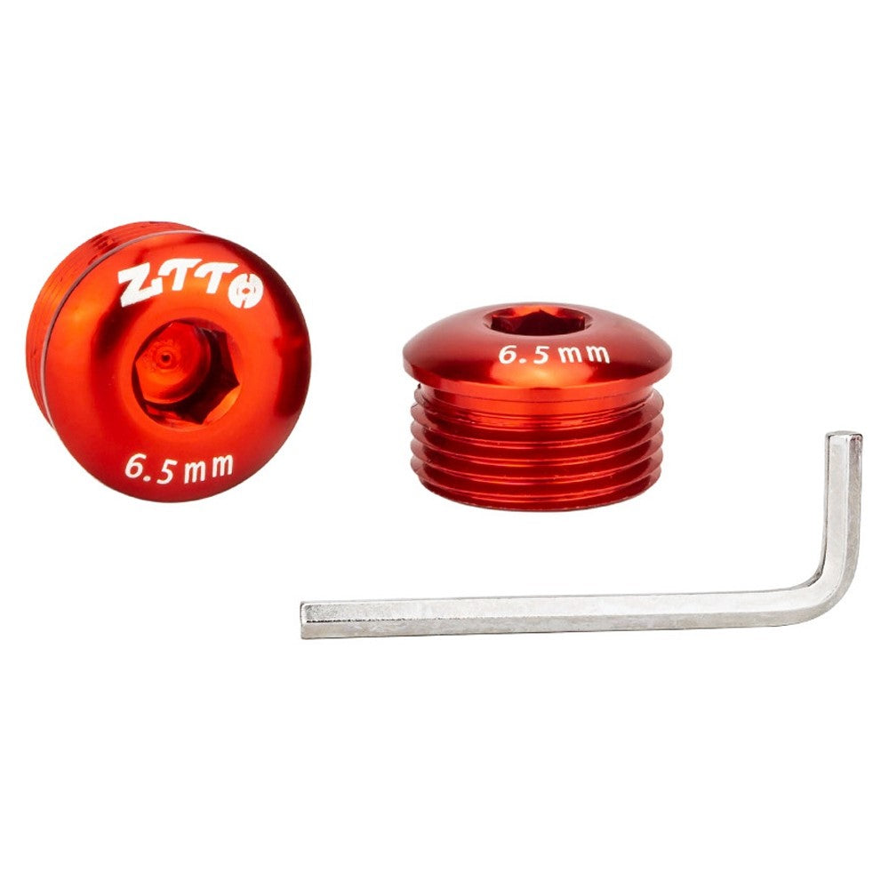ZTTO Aluminum Alloy Pedal Dust Caps M14 x 6.5mm Locking Screws Bike Accessories Repair Parts