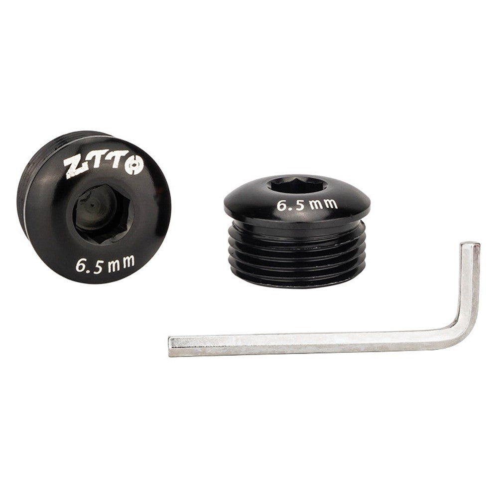 ZTTO Aluminum Alloy Pedal Dust Caps M14 x 6.5mm Locking Screws Bike Accessories Repair Parts