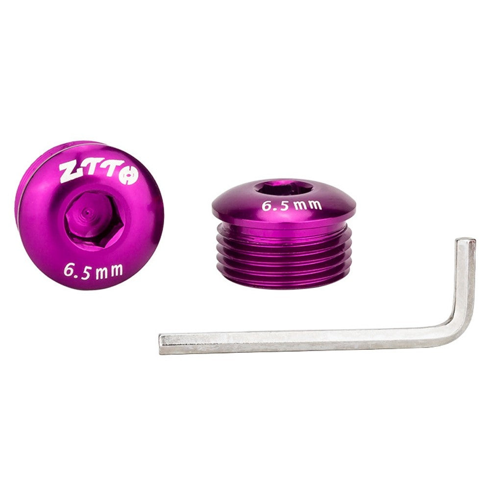 ZTTO Aluminum Alloy Pedal Dust Caps M14 x 6.5mm Locking Screws Bike Accessories Repair Parts