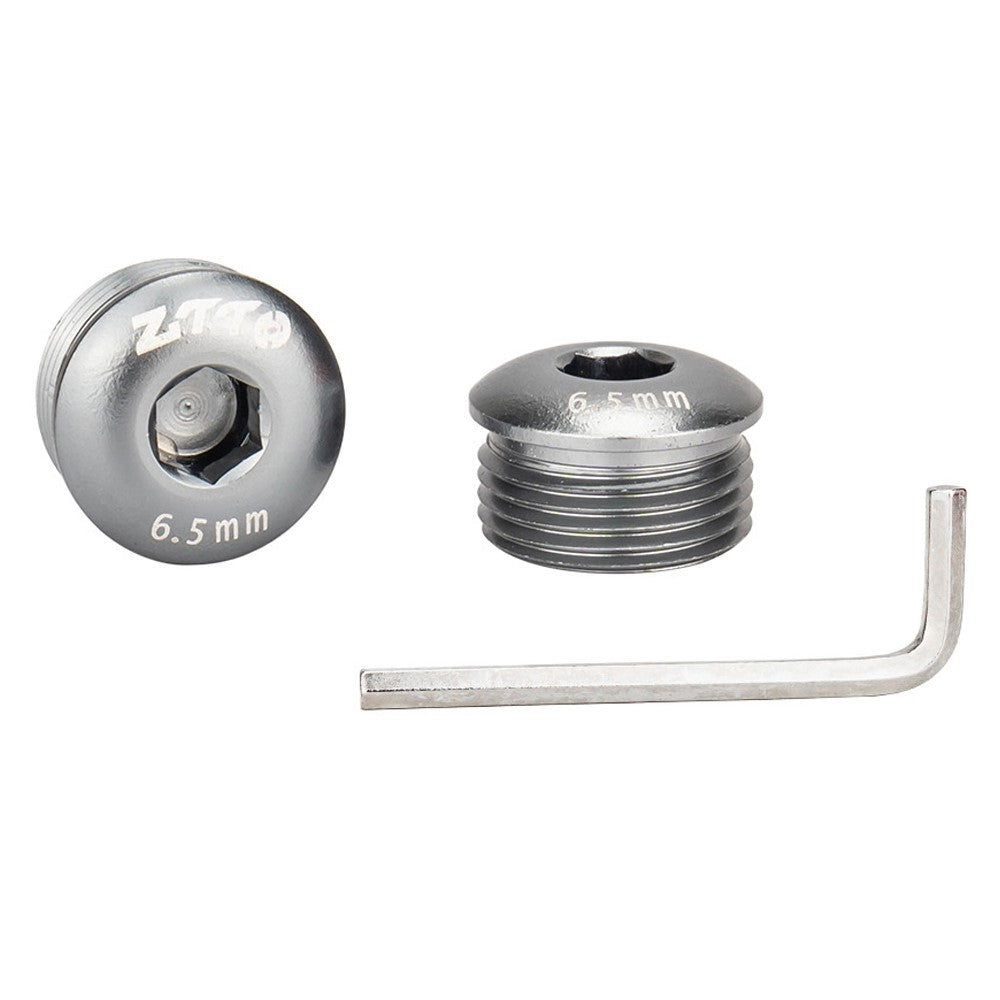 ZTTO Aluminum Alloy Pedal Dust Caps M14 x 6.5mm Locking Screws Bike Accessories Repair Parts