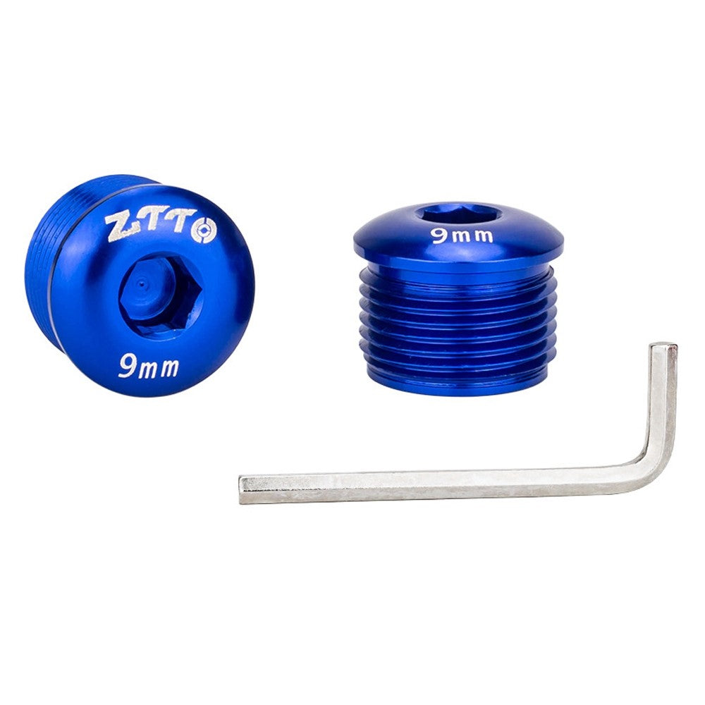 ZTTO Aluminum Alloy Pedal Dust Caps M14 x 9mm Locking Screws Bike Accessories Repair Parts