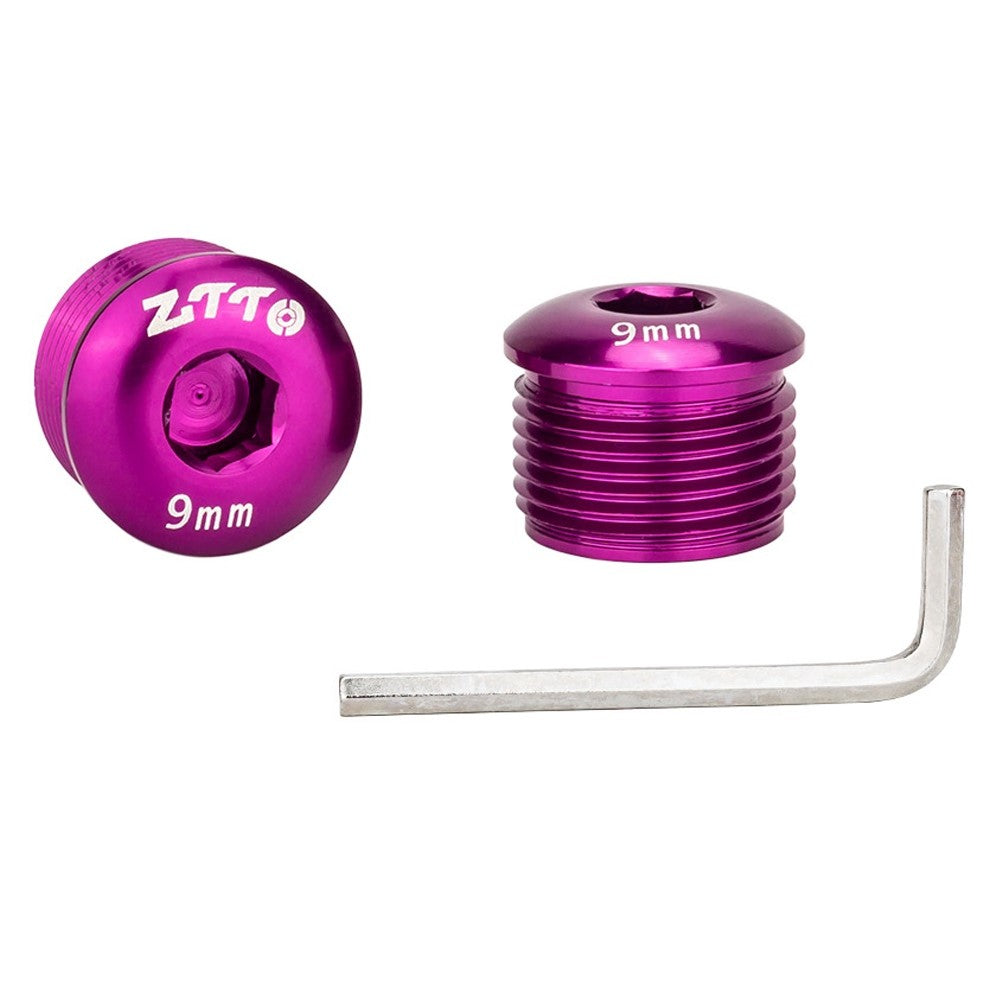 ZTTO Aluminum Alloy Pedal Dust Caps M14 x 9mm Locking Screws Bike Accessories Repair Parts