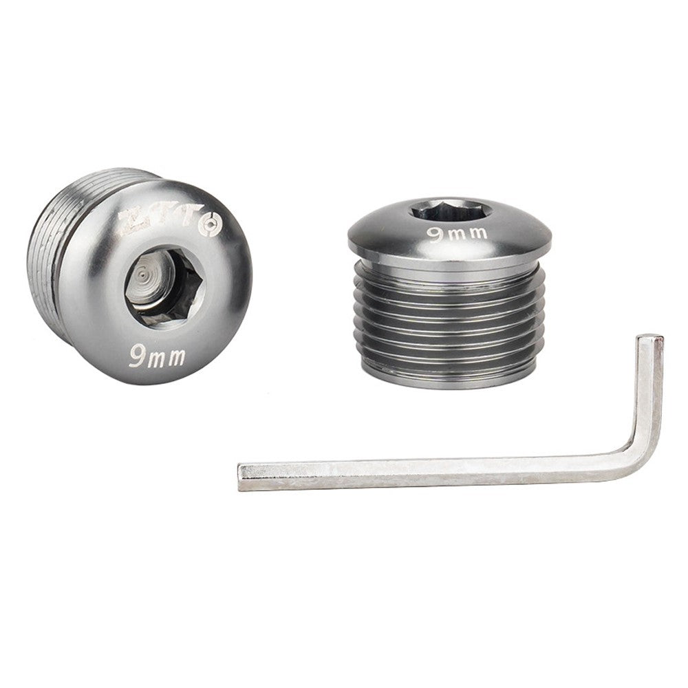 ZTTO Aluminum Alloy Pedal Dust Caps M14 x 9mm Locking Screws Bike Accessories Repair Parts