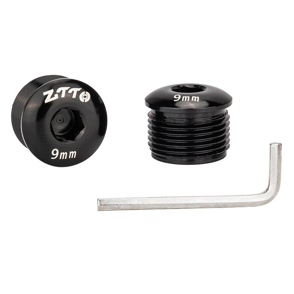 ZTTO Aluminum Alloy Pedal Dust Caps M14 x 9mm Locking Screws Bike Accessories Repair Parts