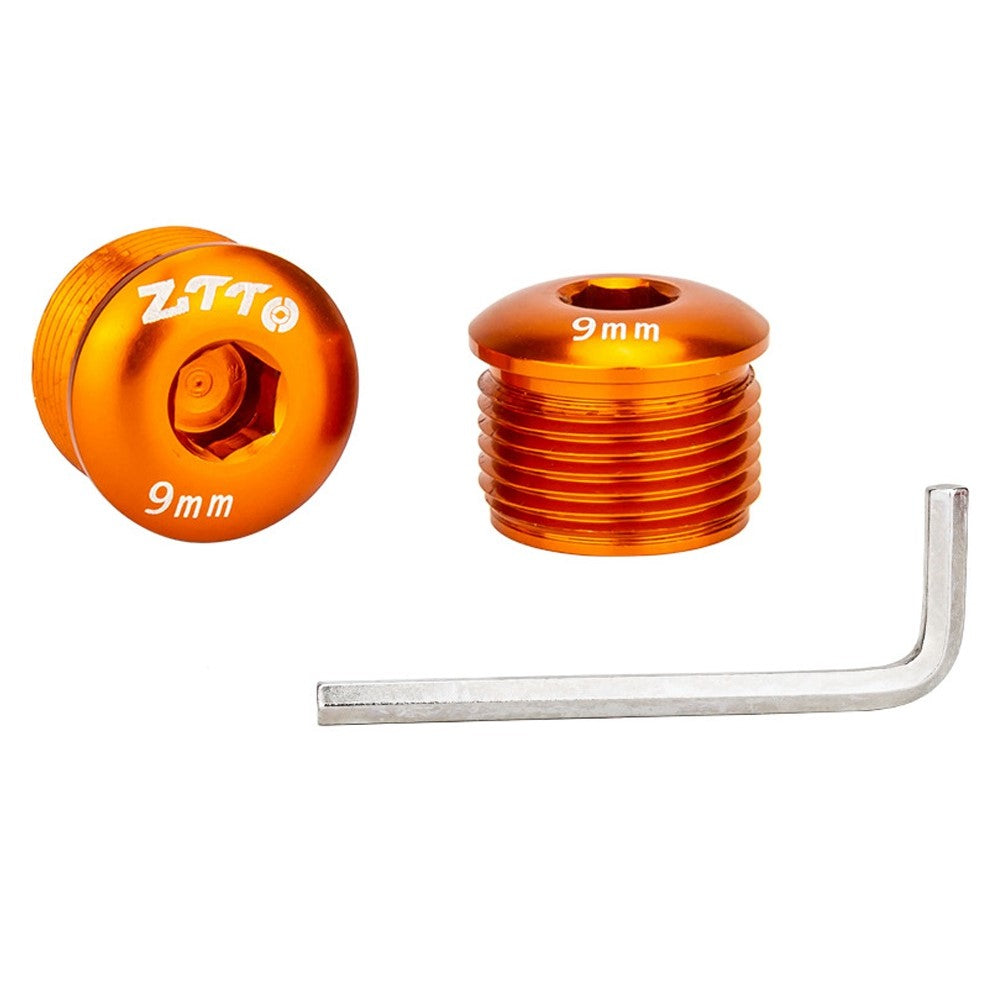 ZTTO Aluminum Alloy Pedal Dust Caps M14 x 9mm Locking Screws Bike Accessories Repair Parts