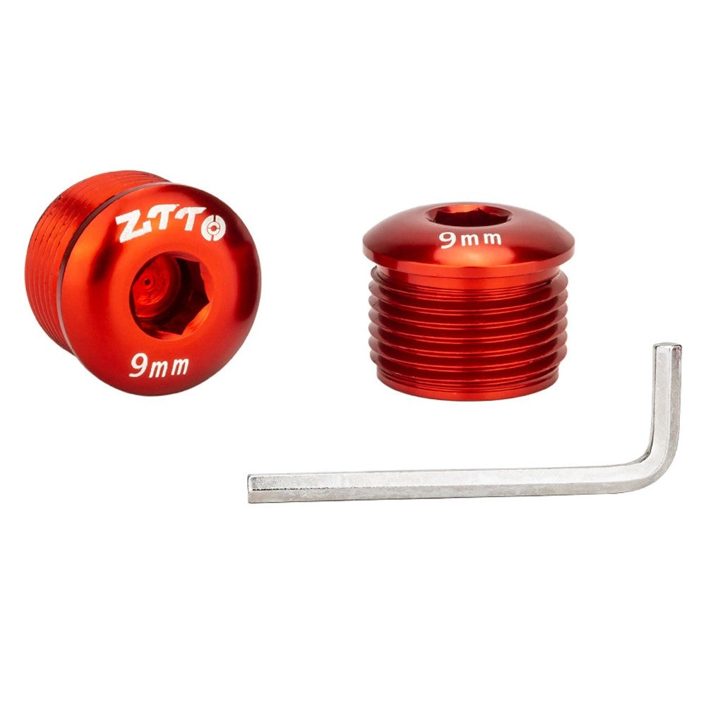 ZTTO Aluminum Alloy Pedal Dust Caps M14 x 9mm Locking Screws Bike Accessories Repair Parts