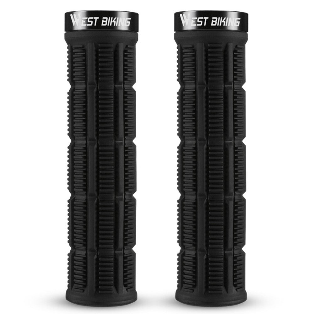 WEST BIKING YP0804089 1 Pair Anti Slip Mountain Bike Handlebar Grips Shock Absorbing Bicycle Grips