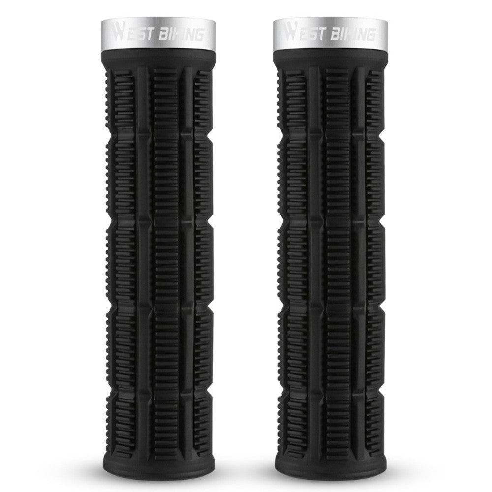 WEST BIKING YP0804089 1 Pair Anti Slip Mountain Bike Handlebar Grips Shock Absorbing Bicycle Grips