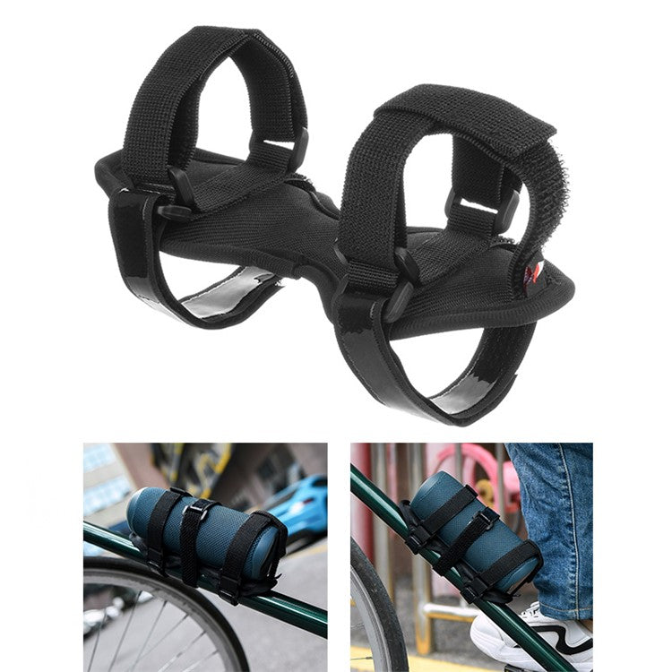 LIGHTNING POWER Bike Speaker Mount Adjustable Wireless Speaker Strap Universal Bicycle Handlebar Sound Bar Holder Bottle Holder